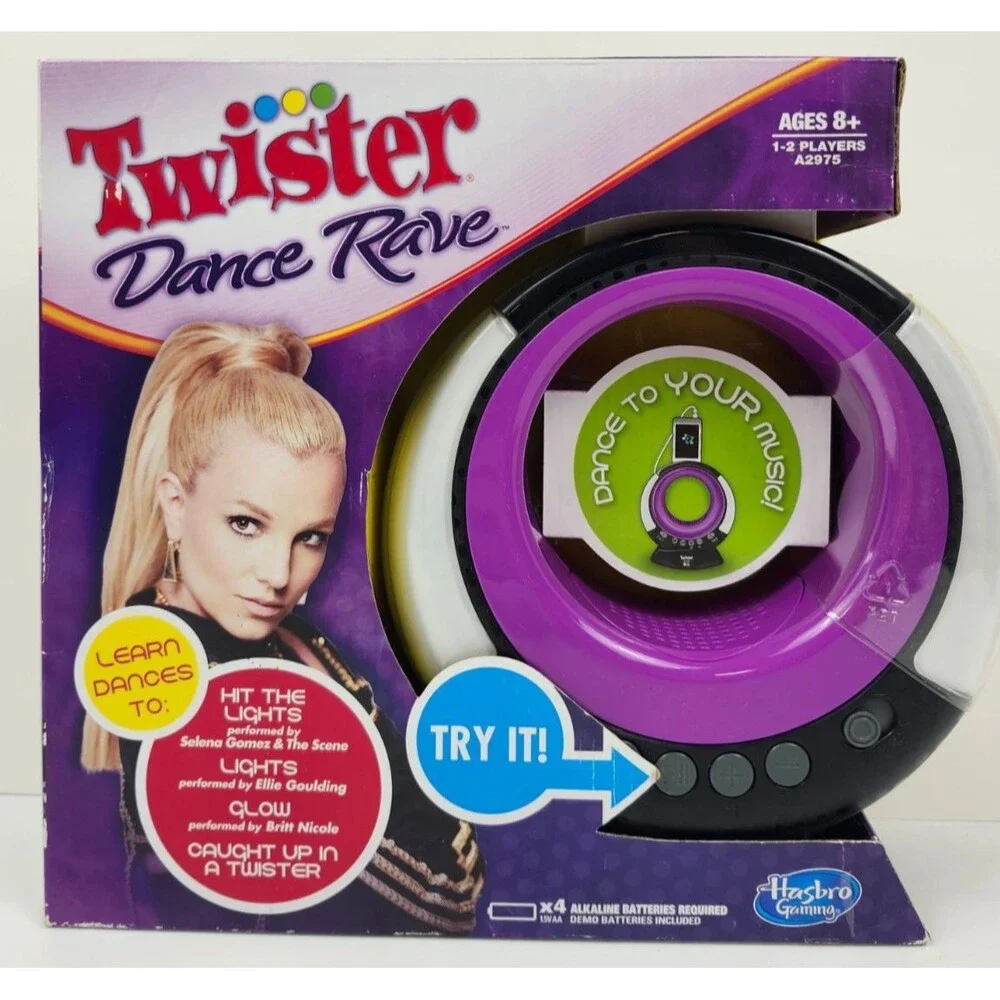 Twister Dance Rave Light And Sounds Dance To Your Music Hasbro Gaming New Sealed
